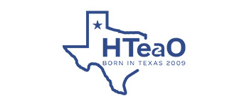 HTeaO logo with Texas outline and star