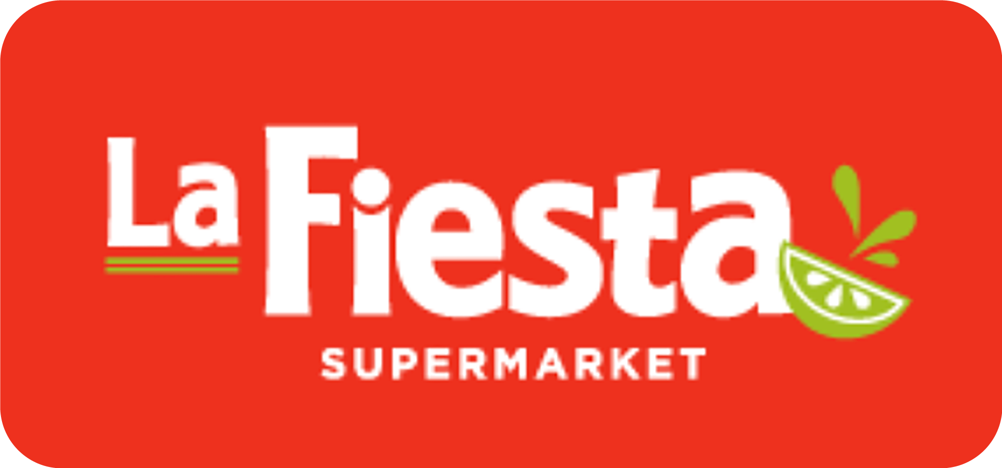 La Fiesta Supermarket logo with lime wedge
